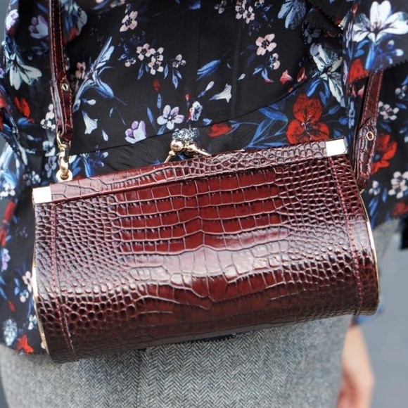 ERDEM Handbags - ERDEM x H&M 100% Leather Crocodile Patterned Purse